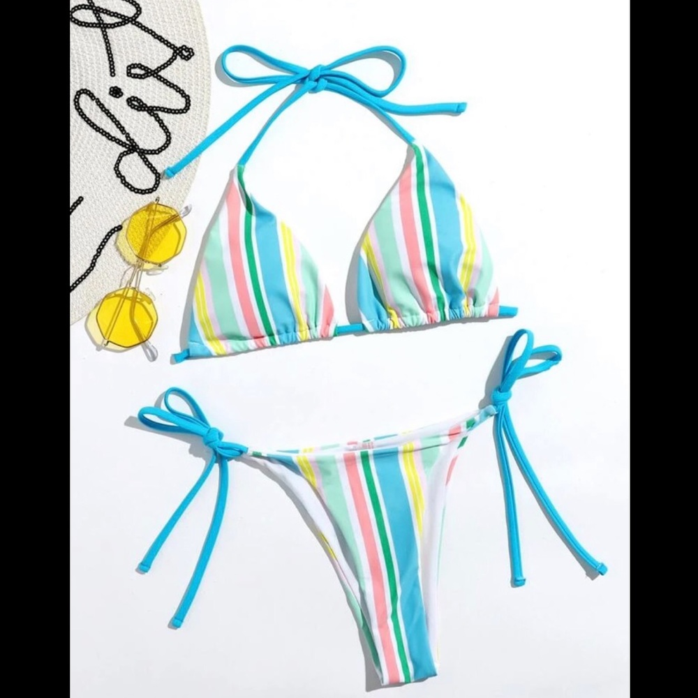 Striped Candy Bikini Set - Picture 5 of 6